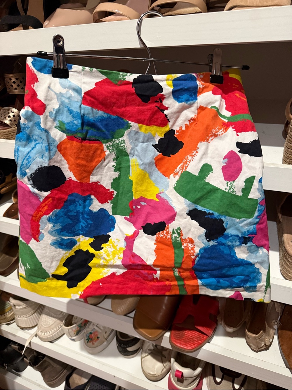 kate spade Multicolor Abstract Brushstroke Mini Skirt